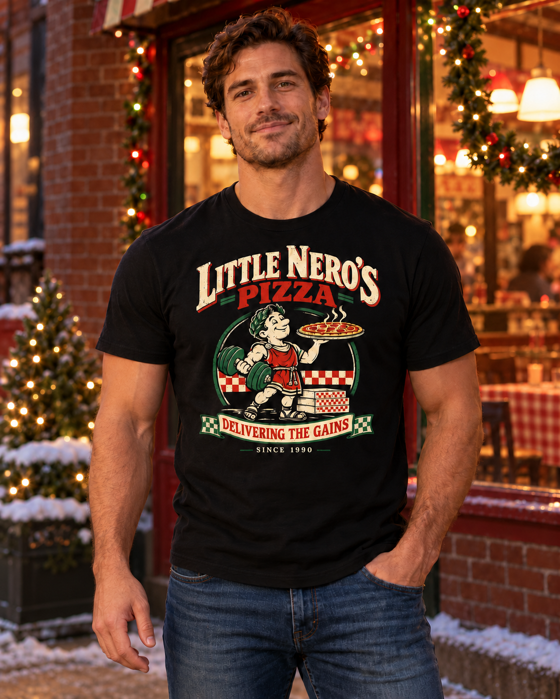 Little Nero's Pizza- Tee
