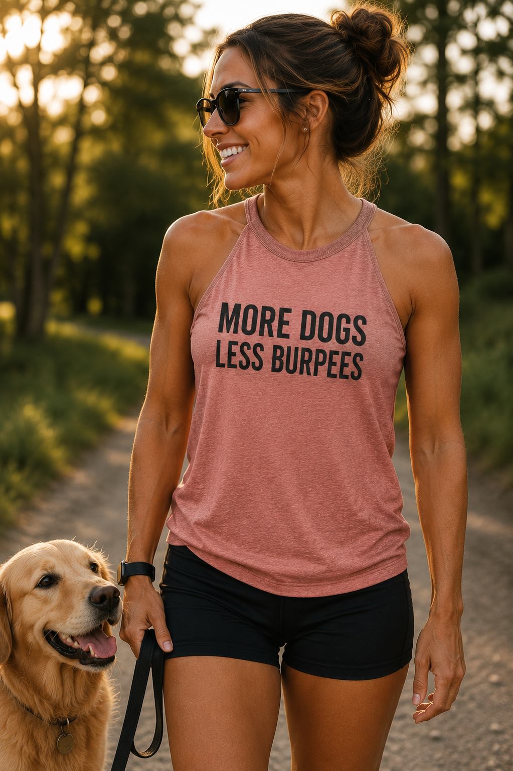 More Dogs, Less Burpees - Rocker Tank