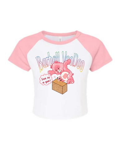 Swear Bears- Ladies Raglan Crop