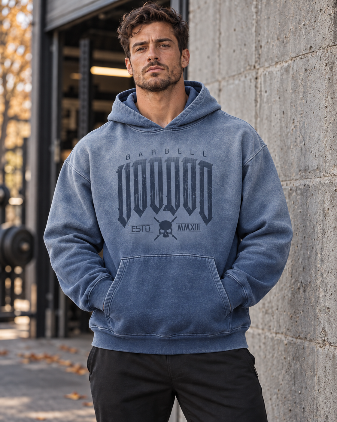 Old English Distressed Hoodie