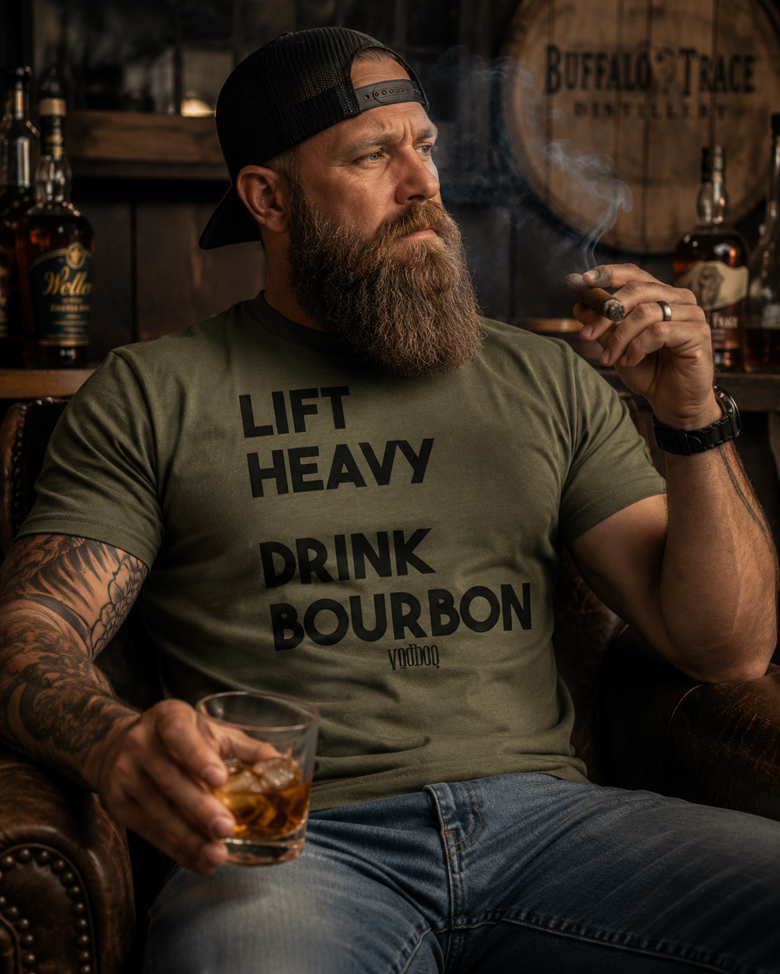 Lift Heavy, Drink Bourbon - Tee